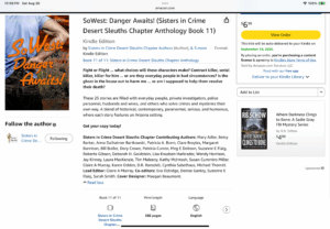 My Ruby Red mystery in SOWEST: Danger Awaits anthology